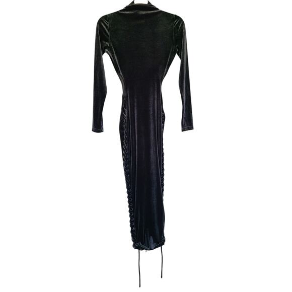 BBX Brand Velvet Cutout Midi Dress UK 6 US 2 - Picture 7 of 10